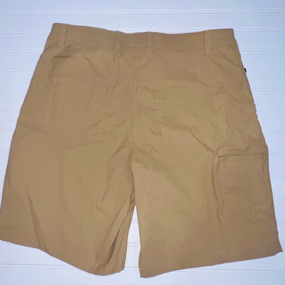 Merrell Men's Trail Hiking Shorts Size 36 Tan Khaki Nylon Stretch Outdoor 10 - Picture 3 of 4